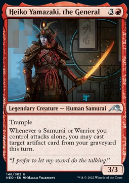 Heiko Yamazaki, the General⁣ - Kamigawa: Neon Dynasty⁣ (Uncommon)⁣ [146]