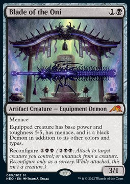 Blade of the Oni⁣ - Kamigawa: Neon Dynasty⁣ (Mythic)⁣ [89]