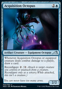 Acquisition Octopus⁣ - Kamigawa: Neon Dynasty⁣ (Uncommon)⁣ [44]