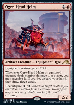 Ogre-Head Helm⁣ - Kamigawa: Neon Dynasty⁣ (Rare)⁣ [155]