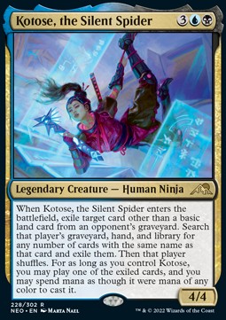 Kotose, the Silent Spider⁣ - Kamigawa: Neon Dynasty⁣ (Rare)⁣ [228]