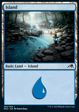Island (V.3)⁣ - Kamigawa: Neon Dynasty⁣ (Land)⁣ [285]