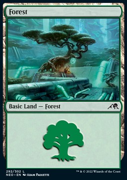 Forest (V.4)⁣ - Kamigawa: Neon Dynasty⁣ (Land)⁣ [292]