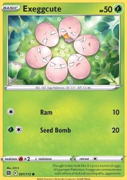 Exeggcute⁣ - Brilliant Stars⁣ (Common)⁣ [001]