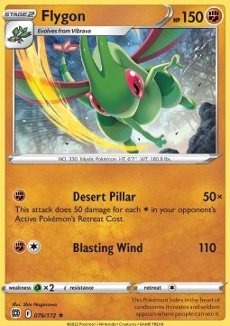 Flygon⁣ - Brilliant Stars⁣ (Rare)⁣ [076]