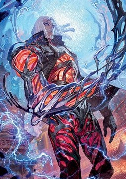 Art Series: Tezzeret, Betrayer of Flesh (V.1)⁣ - Kamigawa: Neon Dynasty: Extras⁣ (Tip Card)⁣ [A54]
