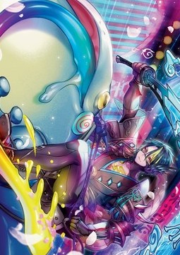 Art Series: Tatsunari, Toad Rider (V.1)⁣ - Kamigawa: Neon Dynasty: Extras⁣ (Tip Card)⁣ [A60]