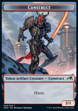 Construct Token (Red 3/1)⁣ - Kamigawa: Neon Dynasty: Extras⁣ (Token)⁣ [T06]