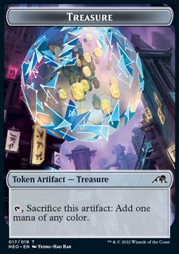 Treasure Token⁣ - Kamigawa: Neon Dynasty: Extras⁣ (Token)⁣ [T17]