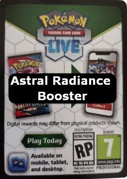 Live Code Card (Booster)⁣ - Astral Radiance⁣ (Online Code Card)