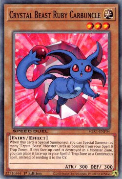 Crystal Beast Ruby Carbuncle⁣ - Speed Duel GX: Duel Academy Box⁣ (Common)⁣ [F04]