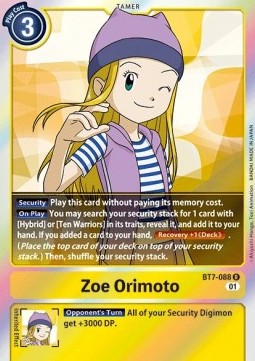 Zoe Orimoto (BT7-088)⁣ - Next Adventure⁣ (Rare)⁣ [BT7-088]
