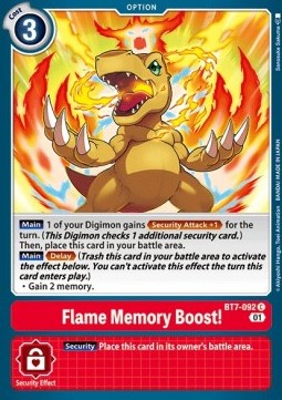 Flame Memory Boost! (BT7-092)⁣ - Next Adventure⁣ (Common)⁣ [BT7-092]