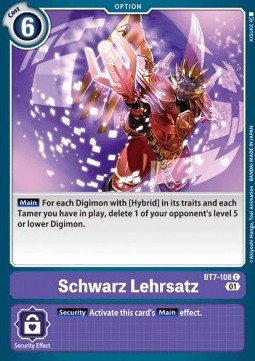 Schwarz Lehrsatz (BT7-108)⁣ - Next Adventure⁣ (Common)⁣ [BT7-108]