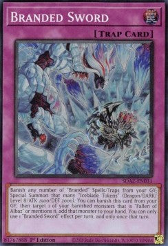 Branded Sword⁣ - Structure Deck: Albaz Strike⁣ (Super Rare)⁣ [031]