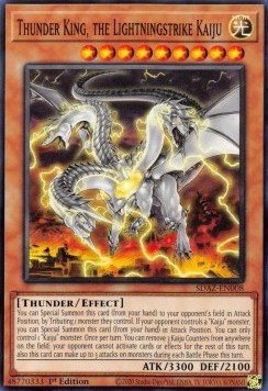 Thunder King, the Lightningstrike Kaiju⁣ - Structure Deck: Albaz Strike⁣ (Common)⁣ [008]