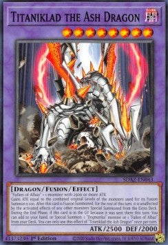 Titaniklad the Ash Dragon⁣ - Structure Deck: Albaz Strike⁣ (Common)⁣ [043]