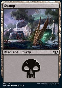 Swamp (V.4)⁣ - Streets of New Capenna⁣ (Land)⁣ [267]