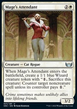 Mage's Attendant⁣ - Streets of New Capenna⁣ (Uncommon)⁣ [21]