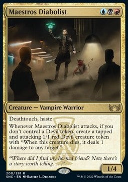 Maestros Diabolist⁣ - Streets of New Capenna⁣ (Rare)⁣ [200]