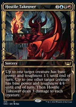Hostile Takeover (V.1)⁣ - Streets of New Capenna: Extras⁣ (Rare)⁣ [310]
