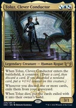 Toluz, Clever Conductor⁣ - Streets of New Capenna⁣ (Rare)⁣ [228]