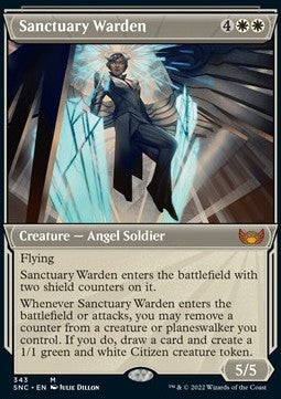 Sanctuary Warden (V.1)⁣ - Streets of New Capenna: Extras⁣ (Mythic)⁣ [343]