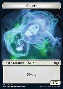 Spirit Token (White 2/2)⁣ - Streets of New Capenna: Extras⁣ (Token)⁣ [T03]