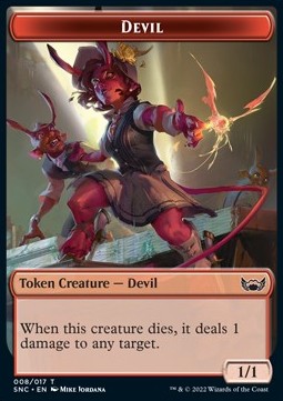 Devil Token (Red 1/1)⁣ - Streets of New Capenna: Extras⁣ (Token)⁣ [T08]
