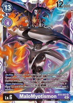 MaloMyotismon (BT8-083) (V.1)⁣ - New Awakening⁣ (Super Rare)⁣ [083]