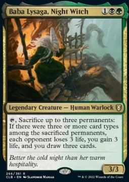 Baba Lysaga, Night Witch⁣ - Commander Legends: Battle for Baldur's Gate⁣ (Rare)⁣ [266]