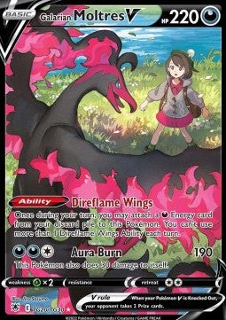 Galarian Moltres V - Astral Radiance (Ultra Rare) [ASR-TG20]