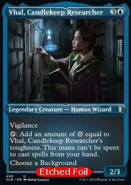 Vhal, Candlekeep Researcher (V.1)⁣ - Commander Legends: Battle for Baldur's Gate: Extras⁣ (Uncommon)⁣ [490]