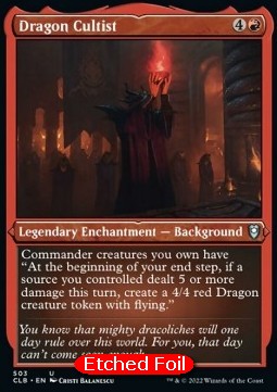 Dragon Cultist (V.1)⁣ - Commander Legends: Battle for Baldur's Gate: Extras⁣ (Uncommon)⁣ [503]