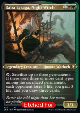 Baba Lysaga, Night Witch (V.1)⁣ - Commander Legends: Battle for Baldur's Gate: Extras⁣ (Rare)⁣ [525]