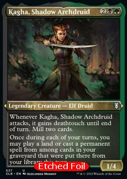Kagha, Shadow Archdruid (V.1)⁣ - Commander Legends: Battle for Baldur's Gate: Extras⁣ (Uncommon)⁣ [537]