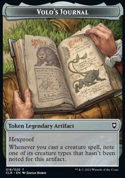 Volo's Journal Token⁣ - Commander Legends: Battle for Baldur's Gate: Extras⁣ (Token)⁣ [T18]