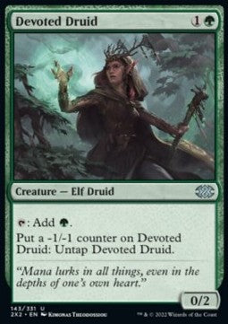 Devoted Druid⁣ - Double Masters 2022⁣ (Uncommon)⁣ [143]