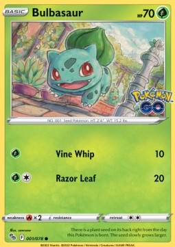 Bulbasaur⁣ - Pokémon GO⁣ (Common)⁣ [001]