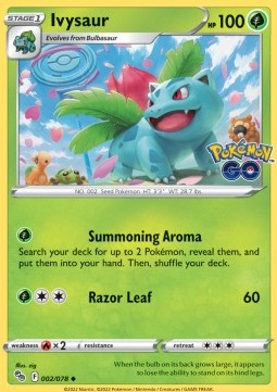 Ivysaur⁣ - Pokémon GO⁣ (Uncommon)⁣ [002]
