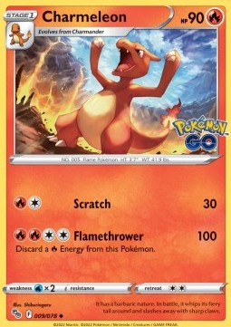 Charmeleon⁣ - Pokémon GO⁣ (Uncommon)⁣ [009]