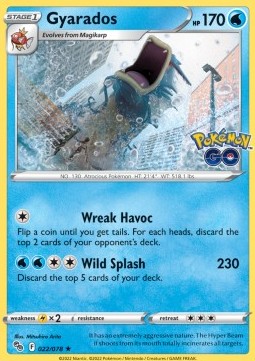 Gyarados⁣ - Pokémon GO⁣ (Holo Rare)⁣ [022]