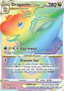Dragonite VSTAR⁣ - Pokémon GO⁣ (Secret Rare)⁣ [081]