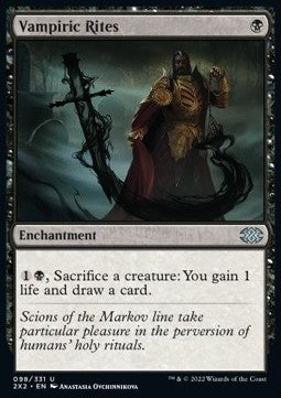 Vampiric Rites⁣ - Double Masters 2022⁣ (Uncommon)⁣ [98]