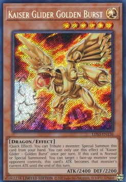 Kaiser Glider - Golden Burst⁣ - Legendary Duelists: Season 3⁣ (Secret Rare)⁣ [136]