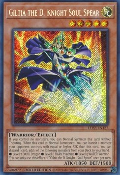 Giltia the D. Knight - Soul Spear⁣ - Legendary Duelists: Season 3⁣ (Secret Rare)⁣ [137]