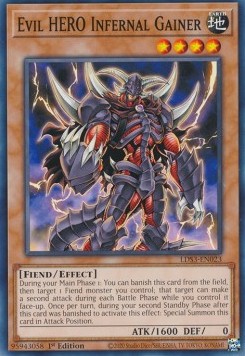 Evil HERO Infernal Gainer⁣ - Legendary Duelists: Season 3⁣ (Common)⁣ [023]