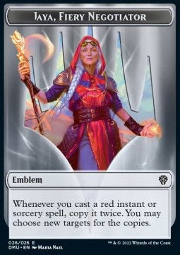Jaya, Fiery Negotiator Emblem⁣ - Dominaria United: Extras⁣ (Token)⁣ [T26]