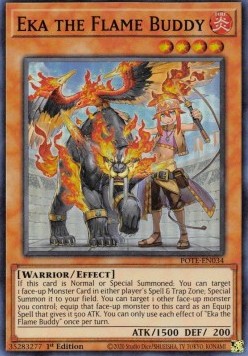 Eka the Flame Buddy⁣ - Power of the Elements⁣ (Super Rare)⁣ [034]