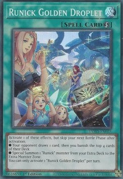 Runick Golden Droplet⁣ - Tactical Masters⁣ (Super Rare)⁣ [035]